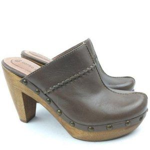 Corso Como Size 6.5 Brownish Gray Leather Wooden